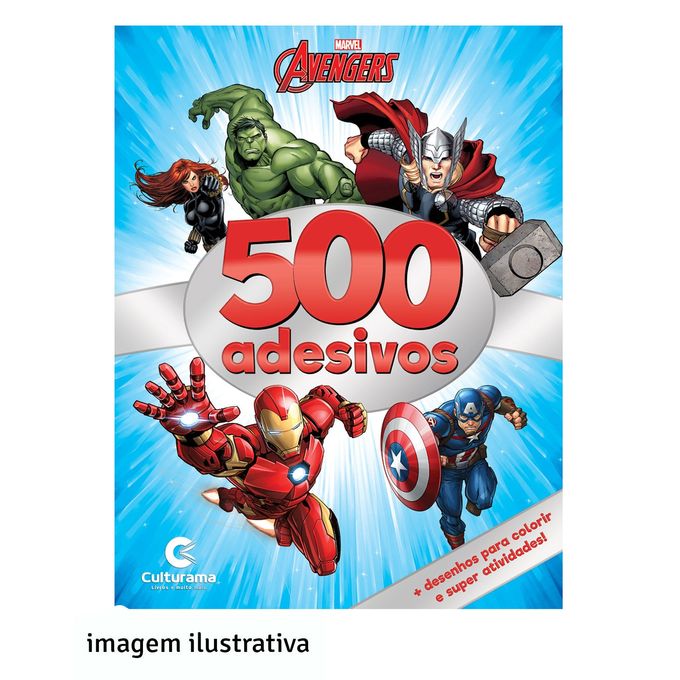 livro-500-adesivos-vingadores-conteudo livro-500-adesivos-vingadores-conteudo
