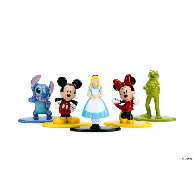 Bonecos de Metal Nano Disney Pack C/5 - Jada Toys - Dtc - DTC