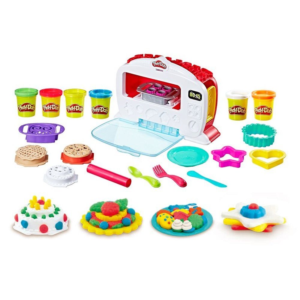 Hasbro Play-Doh Kitchen Creations La Pizzeria, playset con 6 vasetti di pasta modellabile e 8 accessori - PagineGialle