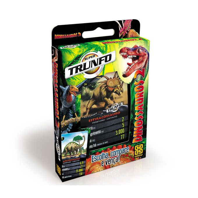 Jogo Super Trunfo - Dinossauros 2 Grow - GROW