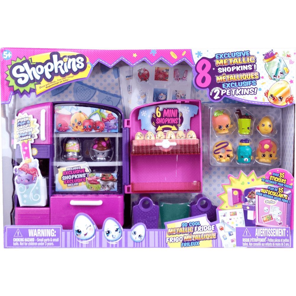 Shopkins - Geladeira Maneira Metálica - MP Brinquedos