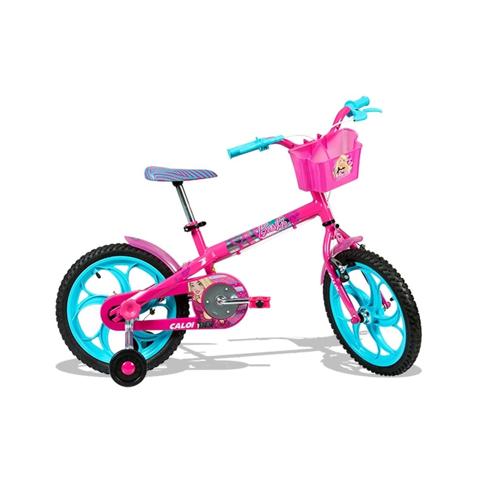 Bicicleta Aro 16 Caloi Barbie Rosa - MP Brinquedos