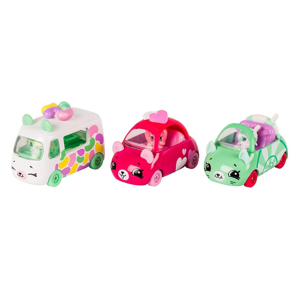 Shopkins Cutie Cars - Kit com 3 - Coleção Docinhos - MP Brinquedos