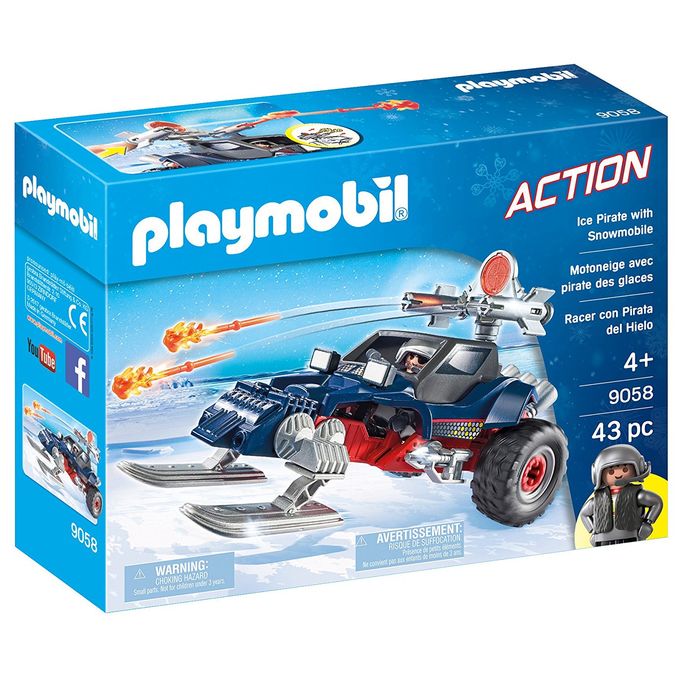 9058 Playmobil - Pirata do Gelo com Moto - PLAYMOBIL