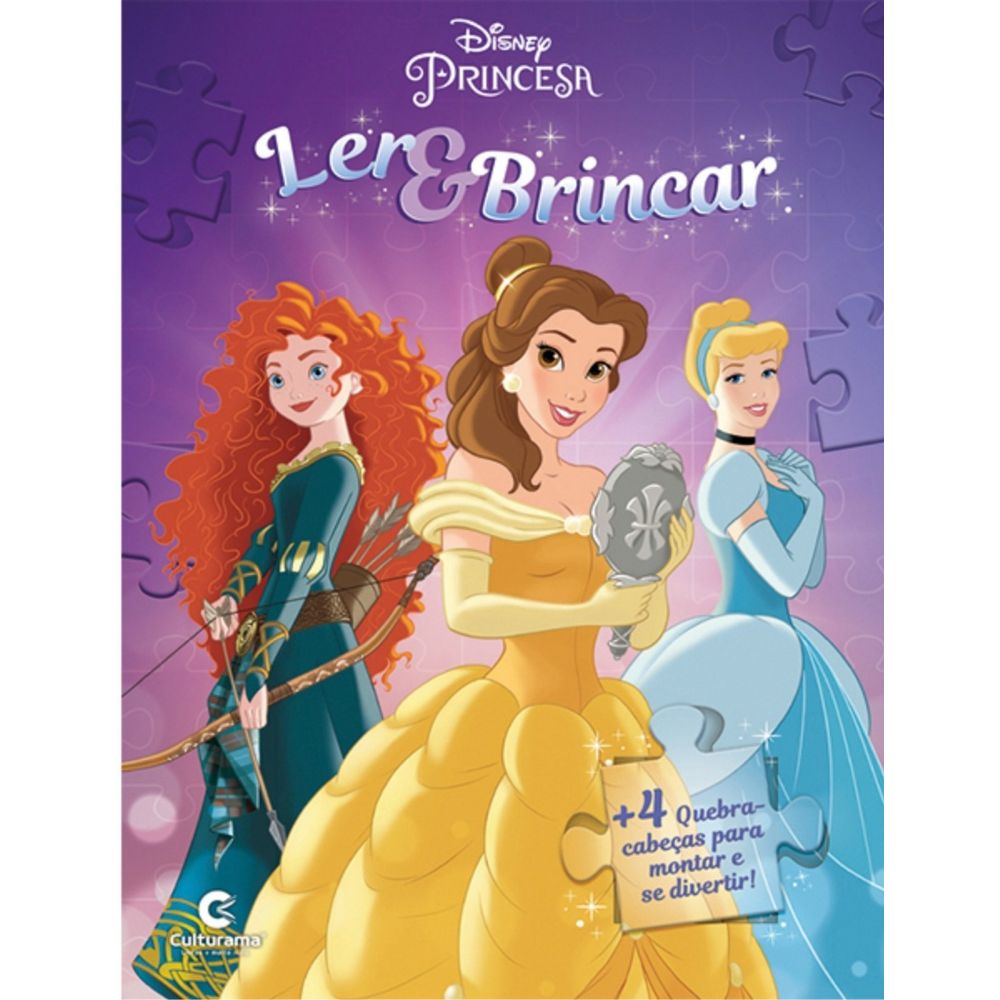 Livro Quebra-Cabeça - Princesas Disney - Culturama - MP Brinquedos