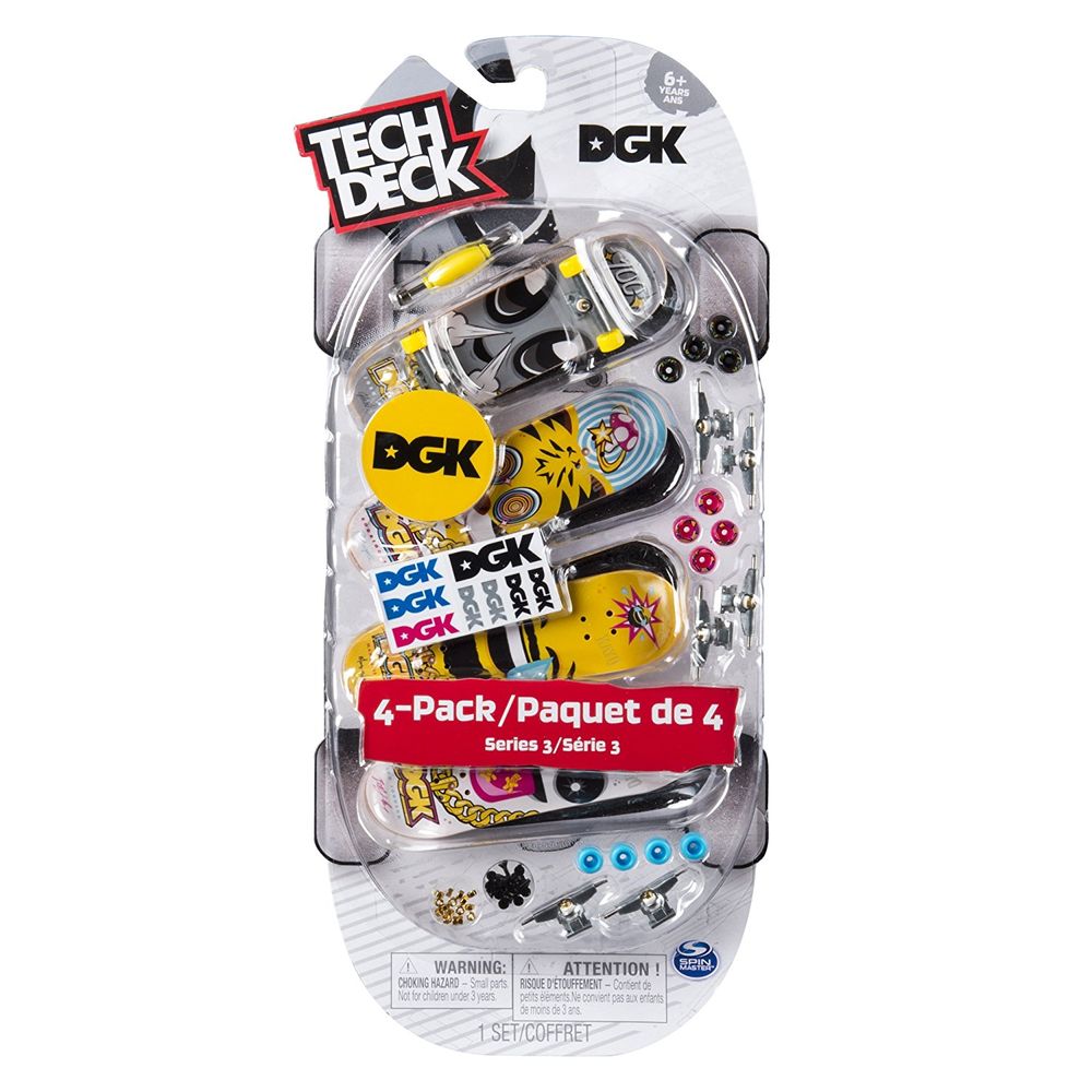 Skate de Dedo Tech Deck - Pack com 4 - Multikids - MP Brinquedos