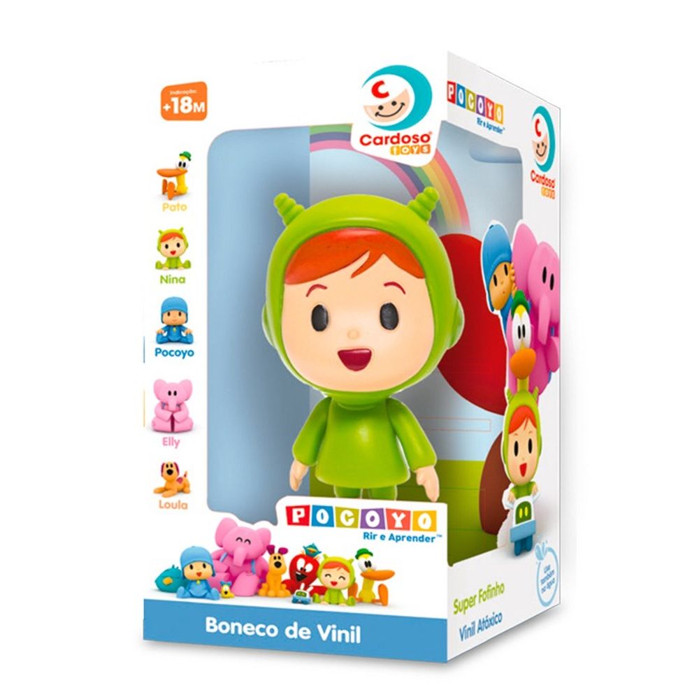 Pocoyo Boneco De Vinil - Nina - MP Brinquedos