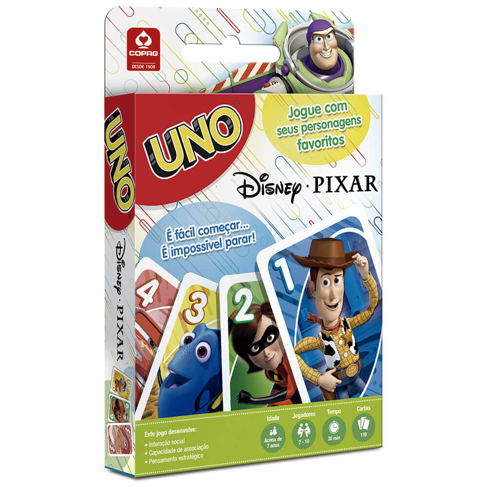 Jogo Uno Disney Pixar - Copag - MP Brinquedos