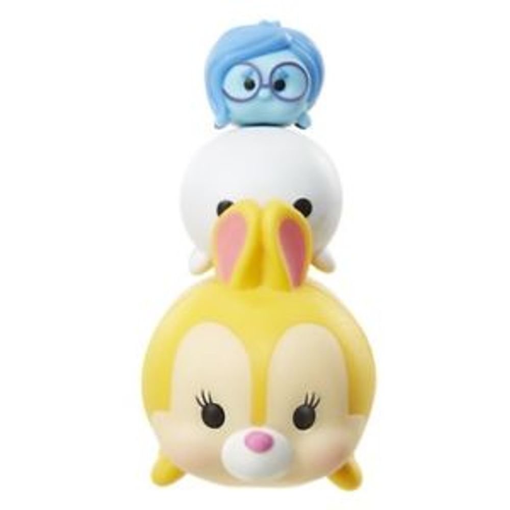 Tsum Tsum 3 Figuras - Miss Bunny, Baymax e Tristeza - Série 3 - MP