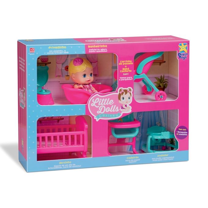 little-dolls-casinha-divertoys-embalagem little-dolls-casinha-divertoys-embalagem