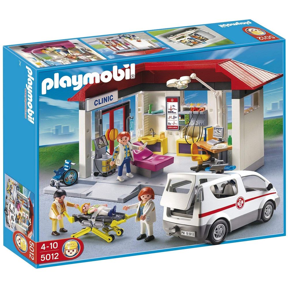 5012 Playmobil - Centro Médico com Ambulância - MP Brinquedos