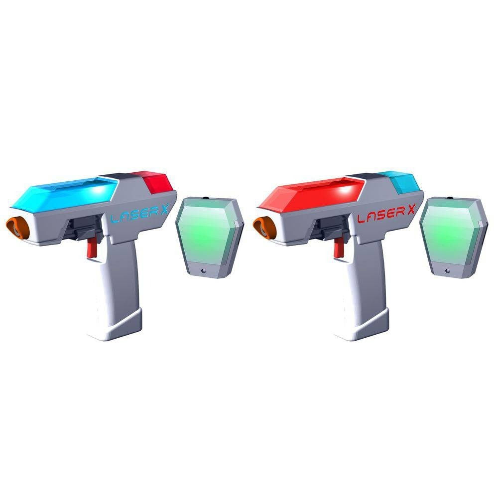 Pistola Laser X com Mini Lançador Duplo MP Brinquedos