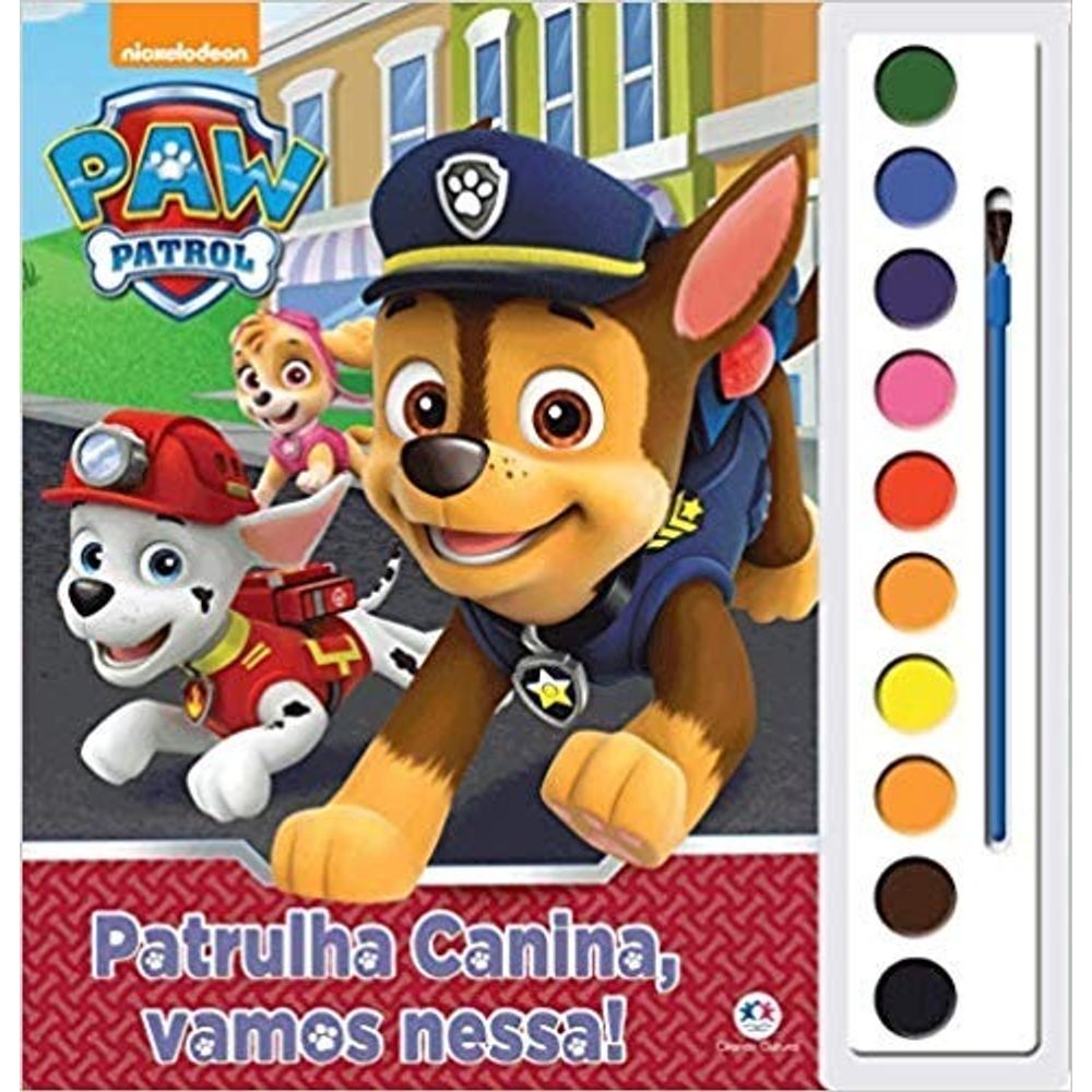 Livro Blocão Infantil P/ Colorir Patrulha Canina Magic Kids
