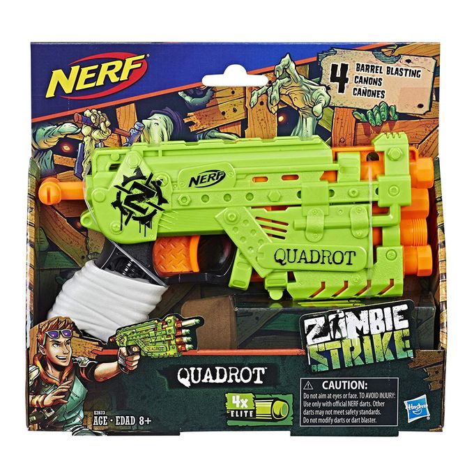 Nerf Lançador Zombie Strike Quadrot Hasbro Mp Brinquedos