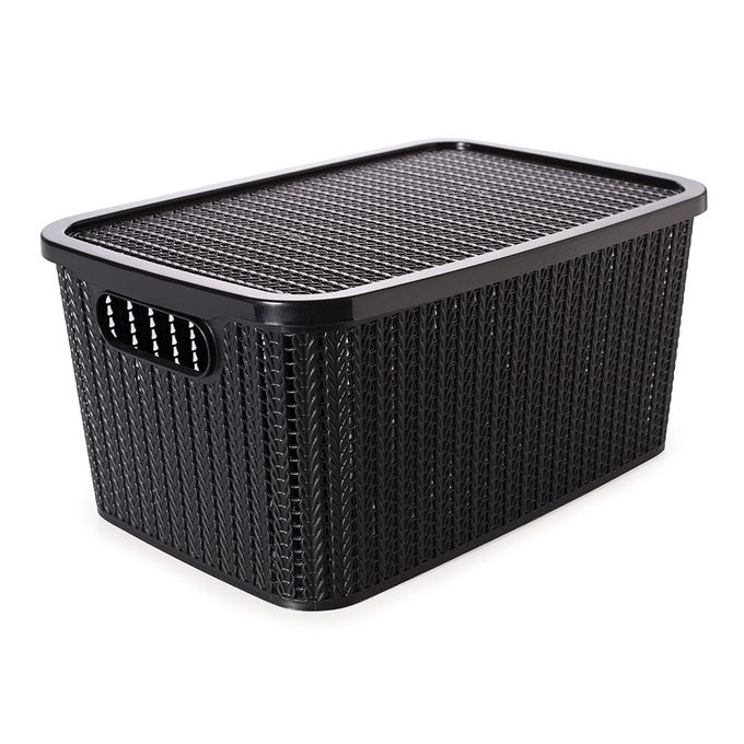 caixa-trama-preta-com-tampa-47l-conteudo caixa-trama-preta-com-tampa-47l-conteudo