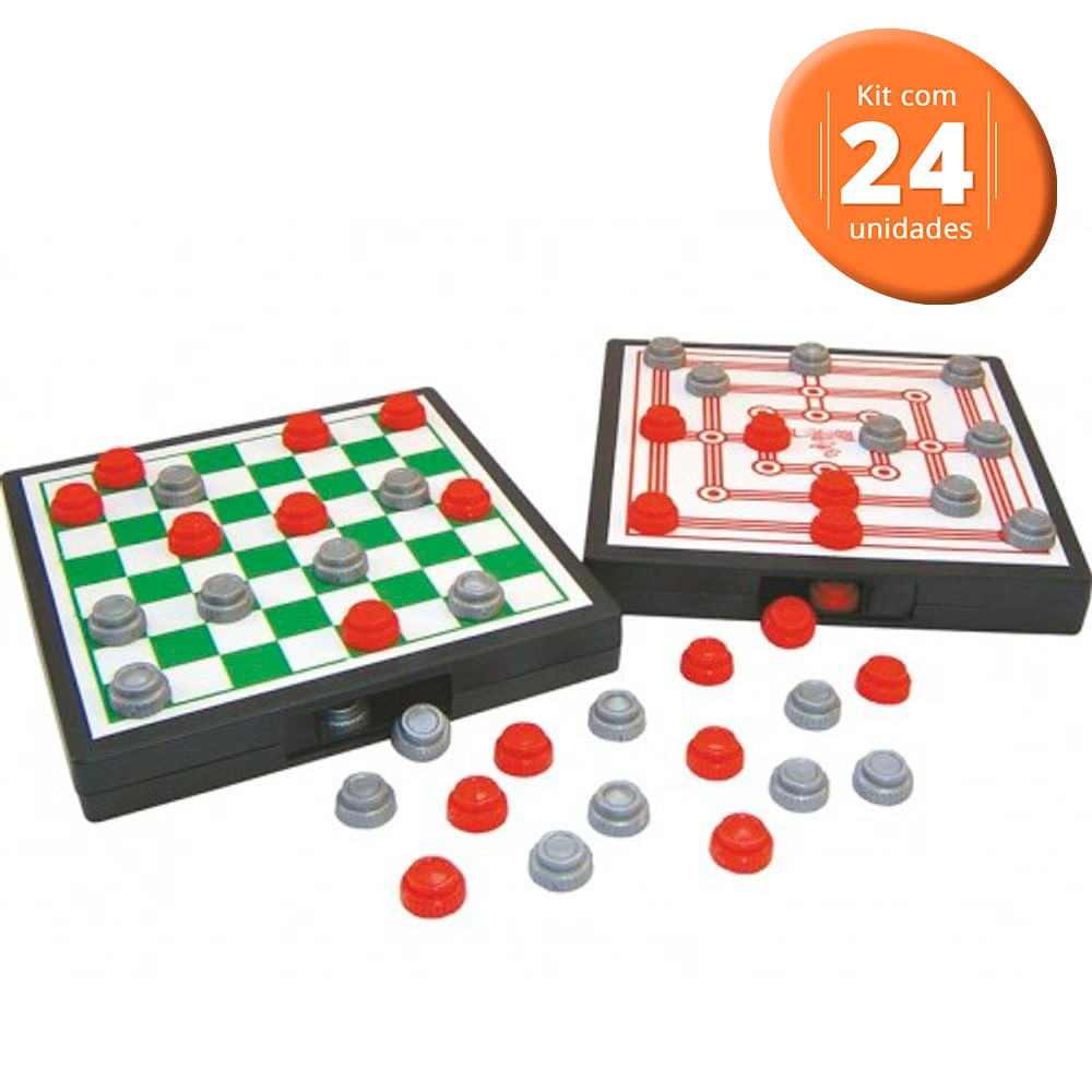 Kit Dama e Trilha com 24 Peças - Artoys - MP Brinquedos