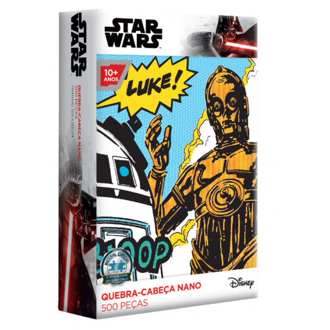 Quebra-Cabea 500 Peas Nano - Star Wars - C-3po/r2-D2 - Toyster - TOYSTER