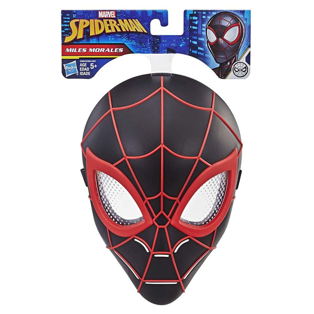 Máscara Homem Aranha Preta (miles Morales) E3662 Hasbro MP Brinquedos