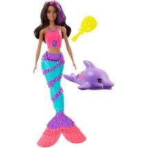 Boneca Barbie Sereia Luz E Brilho - Morena Cmg75 - MP Brinquedos