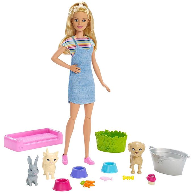 Boneca Barbie - Lavadora de Animais Fxh11 - MATTEL