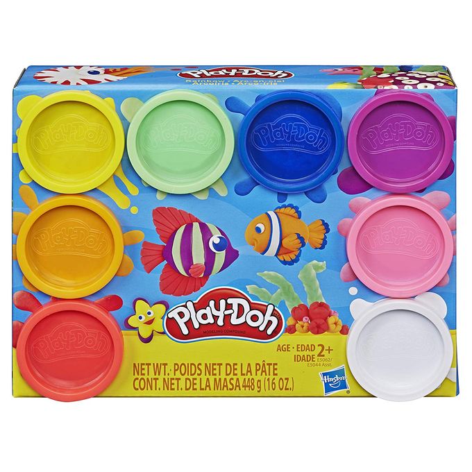 Massinha Play-Doh - Conjunto com 8 Potes Coloridos Arco-Íris - Hasbro - HASBRO