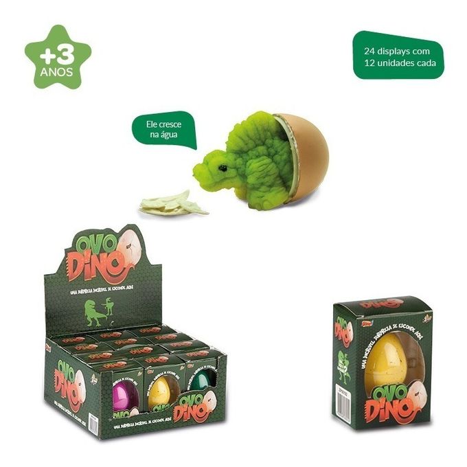 Kit Ovo Dino Surpresa com 12 Unidades - Zoop Toys - ZOOP TOYS