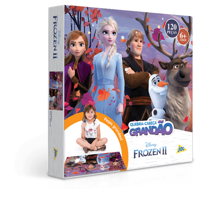 Quebra-Cabeça Grandão 120 Peças - Frozen 2 - Toyster - TOYSTER