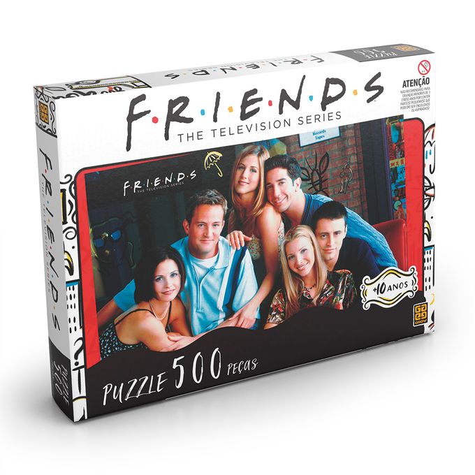 Jogo Quebra-Cabeça Puzzle Friends: Friends 10 Anos 500 peças