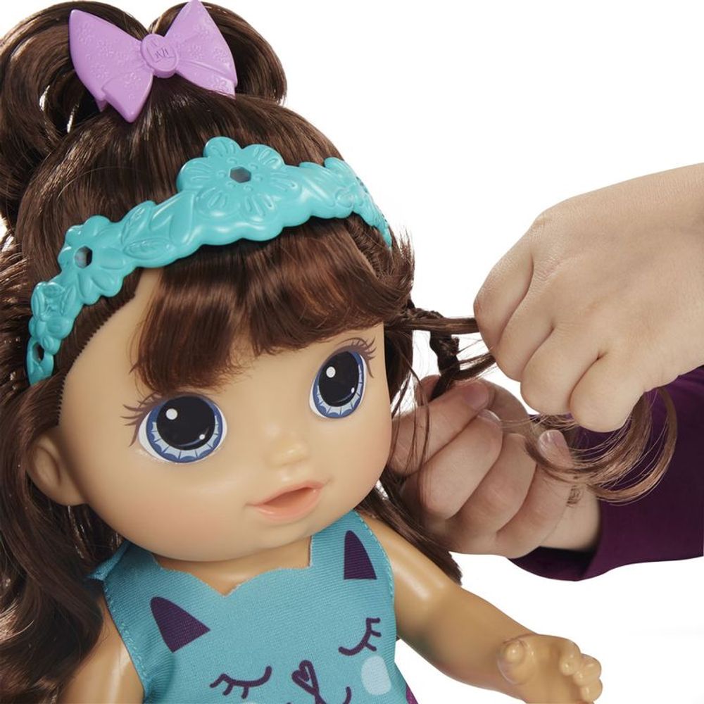 Boneca Baby Alive - Corte de Cabelo Morena E5242 - Hasbro - MP Brinquedos
