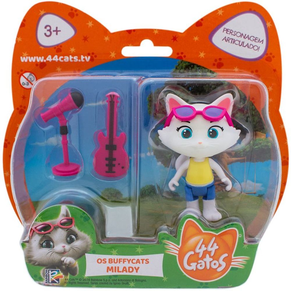 44 Gatos - Figura com Acessório - Milady - Toyng - MP Brinquedos