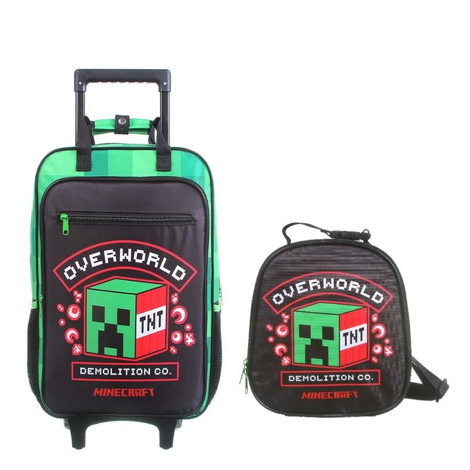 kit-mochila-com-rodinhas-e-lancheira-minecraft-conteudo kit-mochila-com-rodinhas-e-lancheira-minecraft-conteudo