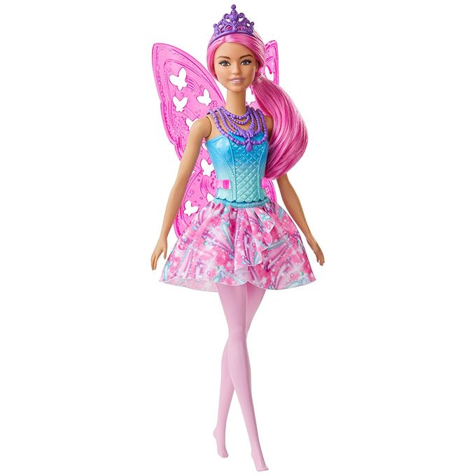 Barbie Dreamtopia - Boneca Fada - Asa Rosa Gjj99 - MATTEL