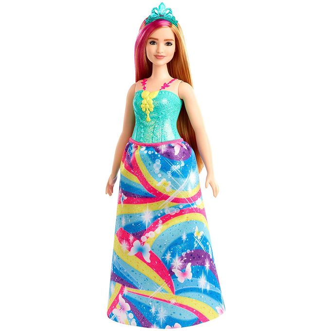 Barbie Dreamtopia - Boneca Princesa Loira - Vestido Arco-ris Gjk16 - MATTEL