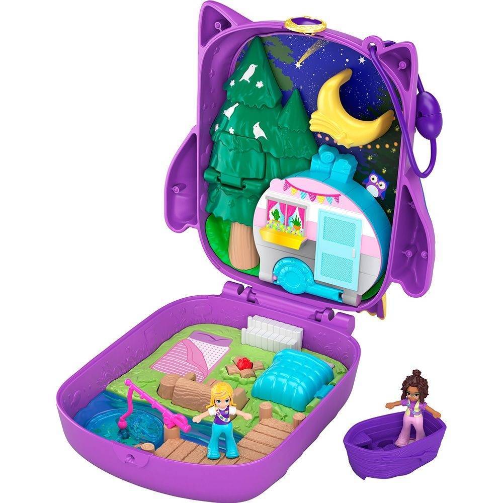 Polly Pocket - Kit Mundo da Mini Polly - Acampamento da Coruja Gkj47 - MP  Brinquedos