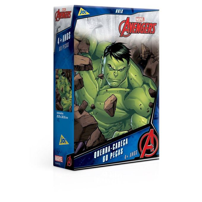 Quebra-Cabea 60 Peas - Vingadores - Hulk - Toyster - TOYSTER