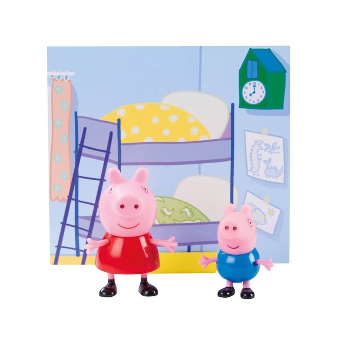 Peppa Pig - Pack com 2 Figuras - Peppa Pig e George Pig - Sunny - SUNNY