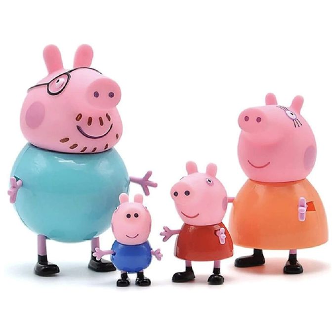 Peppa Pig - Pack com 4 Figuras - Família - Sunny - SUNNY