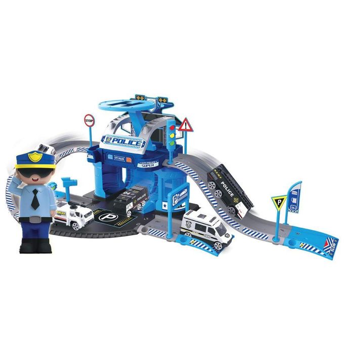 garagem-policia-express-wheels-conteudo garagem-policia-express-wheels-conteudo