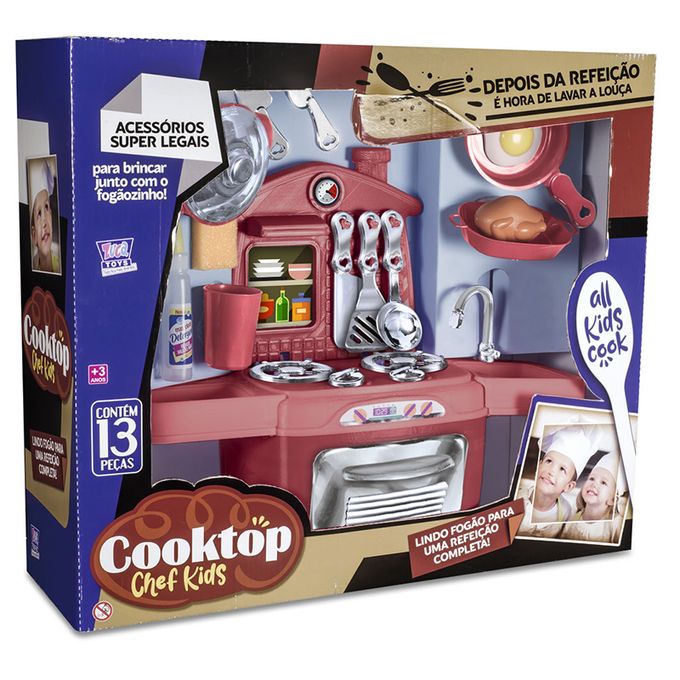 Fogo Infantil Cooktop Chef Kids - Zuca Toys - ZUCA TOYS