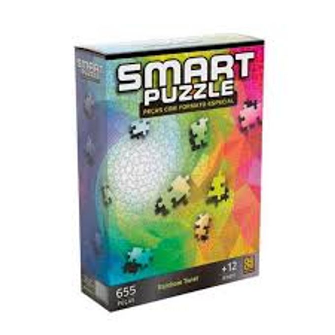 Quebra-Cabeça Smart Puzzle 655 Peças - Rainbow Twist - Grow - GROW