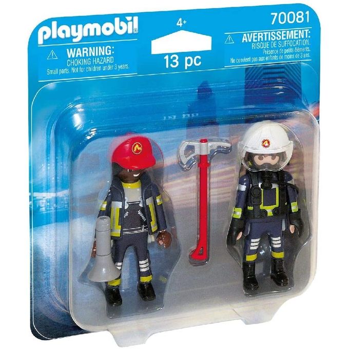 70081 Playmobil - Pack com 2 - Bombeiros de Resgate - PLAYMOBIL
