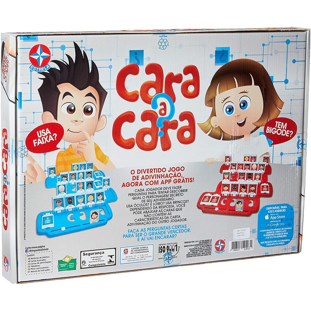 Jogo Cara A Cara - MP Brinquedos