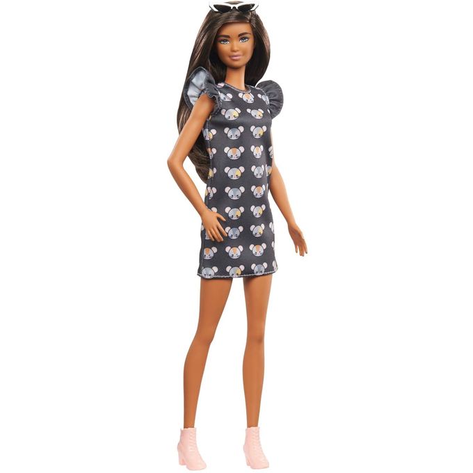 Boneca Barbie Fashionistas - Vestido Ratinhos Preto Gyb01 - MATTEL