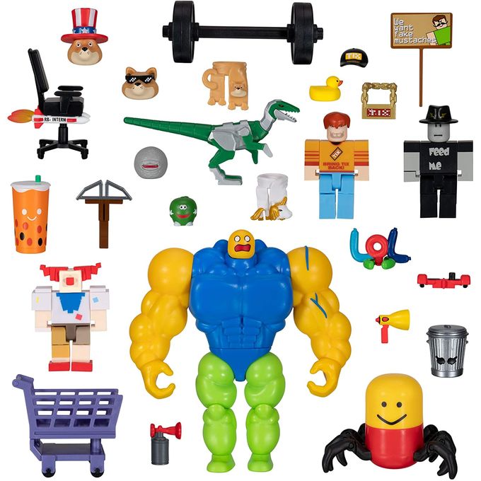 Kit 8 Brinquedo Boneco Bloco De Montar Roblox Compatível com LEGO
