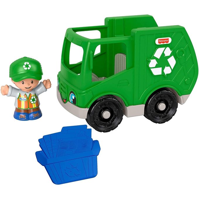 Little People - Veículo com Boneco - Caminhão de Reciclagem Gmj17 - FISHER-PRICE