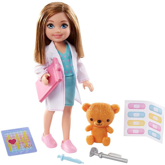 Boneca Barbie - Chelsea Profissões - Médica Gtn88 - MATTEL