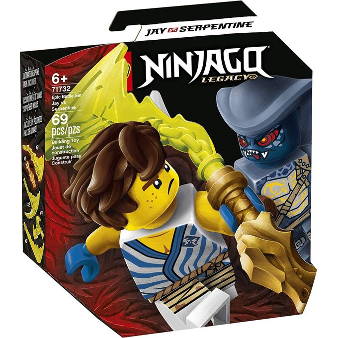 71732 Lego Ninjago - Conjunto de Combate Épico - Jay Contra Serpentine - LEGO
