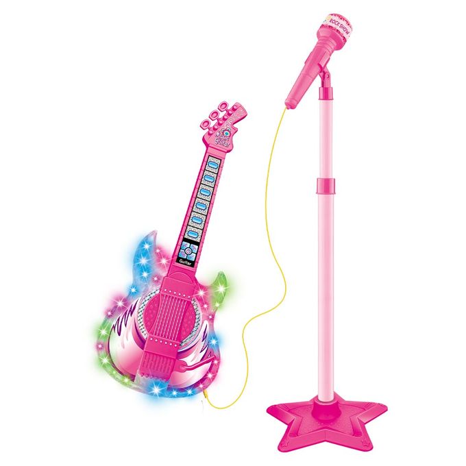 guitarra-microfone-dm-toys-conteudo