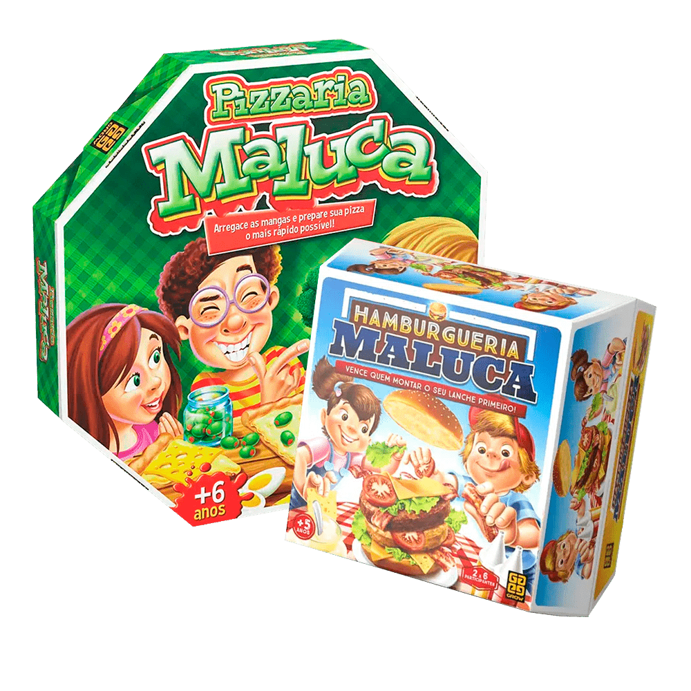 Combo Jogos Pizzaria e Hamburgueria - MP Brinquedos