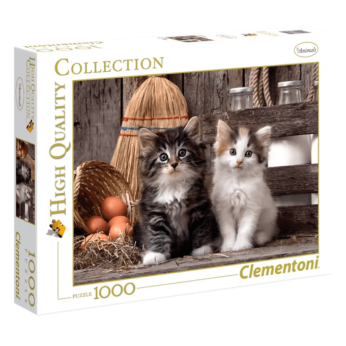 Puzzle 1000 Peças Gatinhos Adoráveis - Clementoni - Importado - GROW